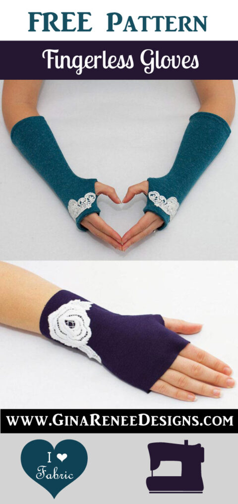 Free Sewing Pattern Easy Fingerless Gloves Gina Renee Designs