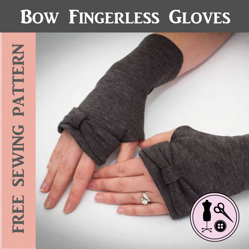 Free Sewing Pattern - Bow Fingerless Gloves