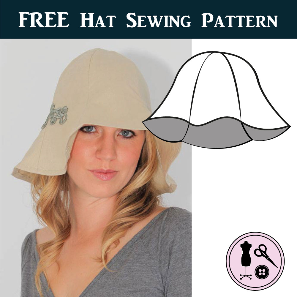 Pool Party Sun Hat Sewing Pattern