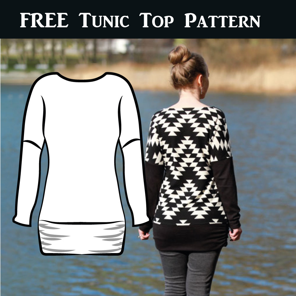 Dolman sleeve tunic top-FREE Pattern - SewGuide