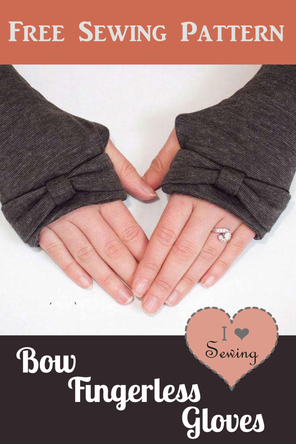 Free Sewing Pattern Bow Fingerless Gloves Gina Renee Designs