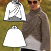 Pleated Cape sewing pattern