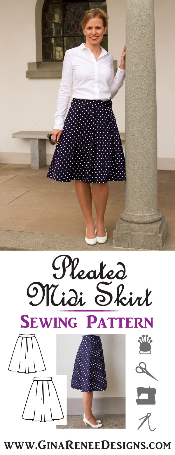 THE ASSEMBLY LINE • Three Pleat Skirt Sewing Pattern (XL - 3XL) – The  Draper's Daughter