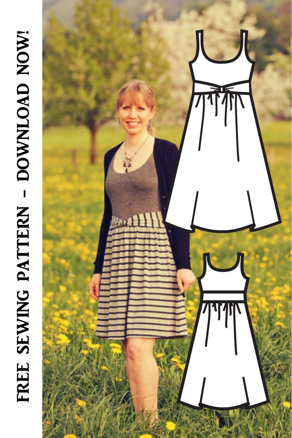 Women's Pleated Tank Top Pdf Sewing Pattern Summer Dress Patterns Digital  Downloads Sundress Pattern Sewing Tutorials 