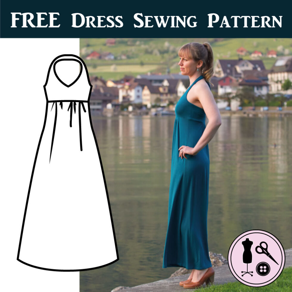 Free Sewing Pattern Knit Maxi Dress Gina Renee Designs 