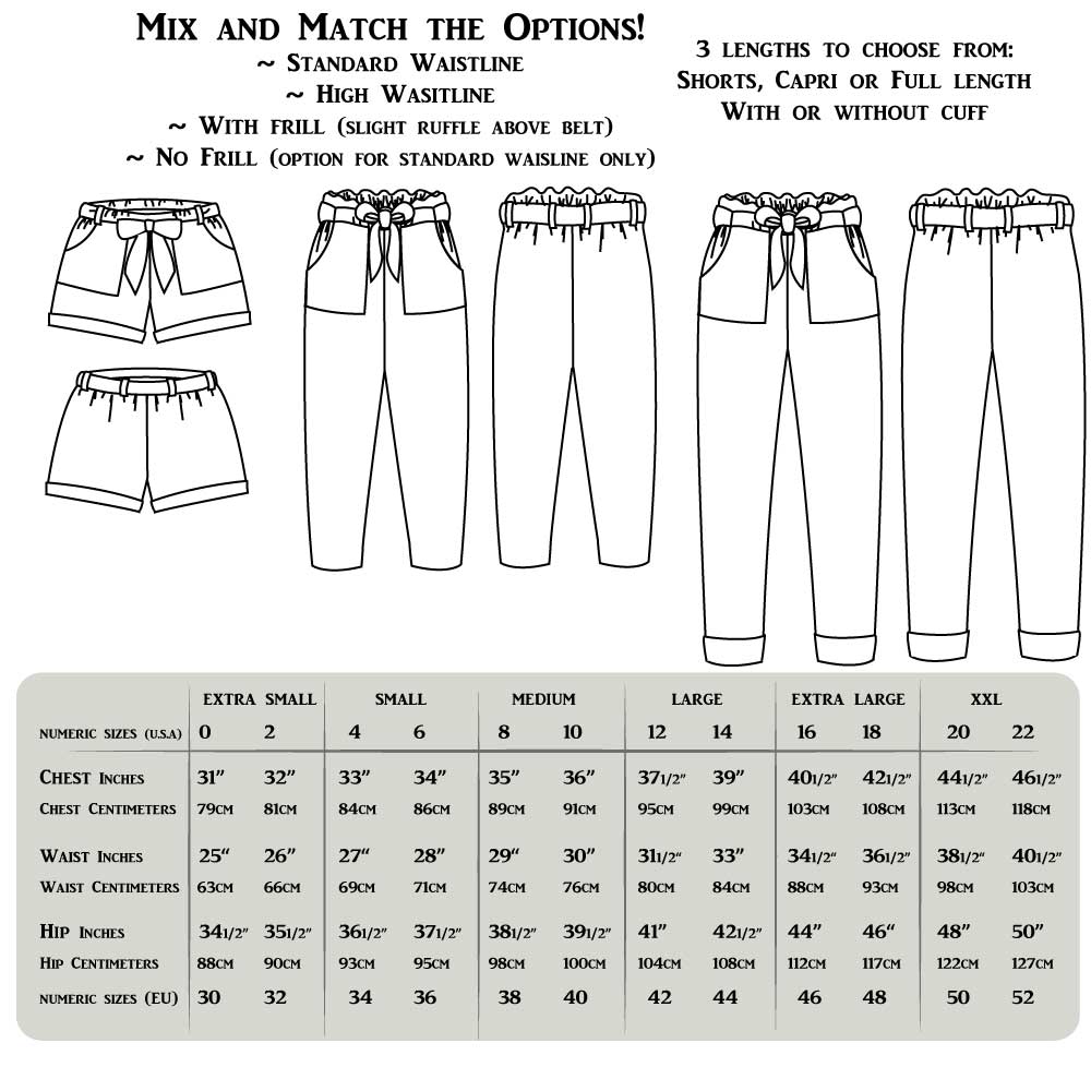 High Waisted Pants Pattern