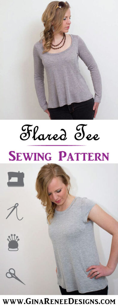 Shirt Pattern - Perfect Flared T Shirt | Gina Renee Designs