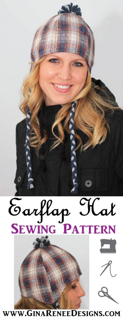 Fleece Hat with Ear Flaps FREE Pattern and Tutorial