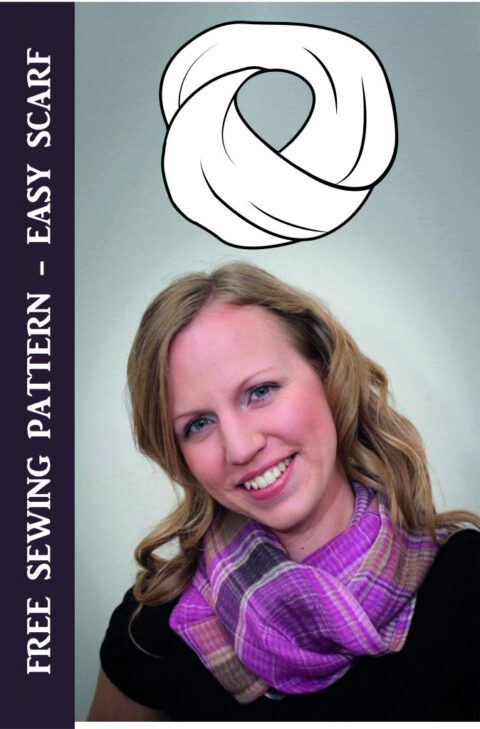 Free Sewing Pattern - Easy Infinity Scarf (unisex) | Gina Renee Designs