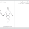 Garment Sketches of Standard Croquis.