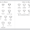 Sketches of collars for Blazers.
