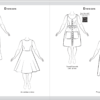 Sketches of Women Dresses, Flapper, Empire Waistline.