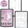 Product listing for The Curvy Fashion Design Book Bundle 2-pack of the