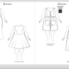 Sketches of Women Dresses, Flapper, Empire Waistline.