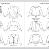 Sketches of Shirts, Styled Tops Fashion, Corset Blouse, Criss-Cross tops, Gibson, Gaucho.